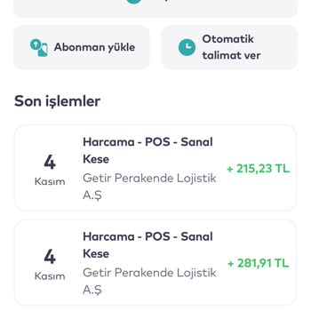 Getir İstanbul Kart İadesi