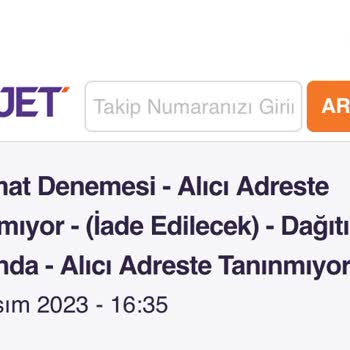 hepsiJET Ürünün Teslim Edilmeden İadesinin Oluşturulması