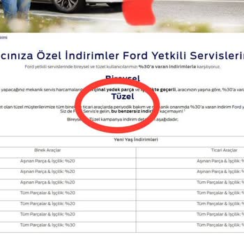 Oto Koç Ford Servisi Kampanya İndirimini Uygulamadı