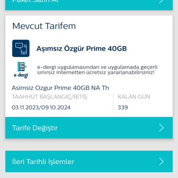 Türk Telekom 40GB Cepten İnternet+sınırsız Sosyal Medya Paketinde Hata
