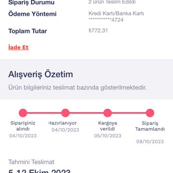 Penti Online Alışveriş Ürün Gelmemesi