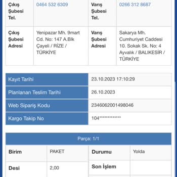 Sürat Kargo Sorumsuzluk Ürün Kaybetme