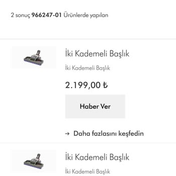 Dyson Pişmanlıktır Eski Ürün Yedek Parça Tedariği Yapmıyorlar