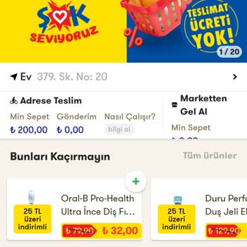 Şok Market İnternet Sitesindeki Kargo Ücretsiz İfadesi İle İlgili Şikayet