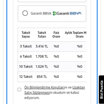 Fibabanka Samsung Sitesinden Sıfır Faizli Sorunsalı
