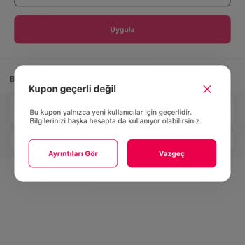 Yemeksepeti İlk Siparişe Verdiği Kupon Kullanılmıyor