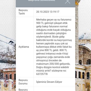 İBB - İstanbul Büyükşehir Belediyesi Çok Fazla Su Fatura Gelmesi İBB'NİN Bununla İlgilenmemesi