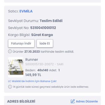 LCW Sorumsuz Bir Marka. Ürünümü Kaybetti. Ücret İademi Yapmıyor!