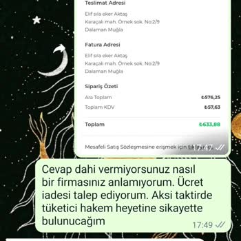 Obje İç Giyim İade Ve Kargo Sorunu
