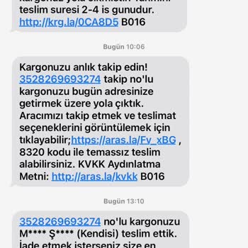 Aras Kargo Kargomu Getirmediği Halde Teslim Edildi Diyor. Sorumsuzluk!