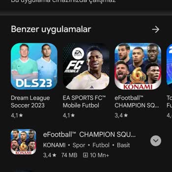 Efootball 2024 Sürüm Desteklememe Hatası