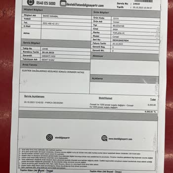 Medaş Yüksek Voltaj İle Bilgisayarımı Bozdu Ve Masrafları Karşılamadı