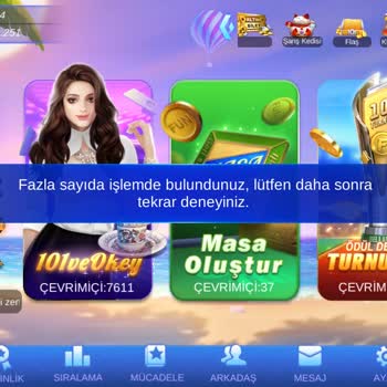 Fun 101 Okey Durduk Yere Hiçbir Masaya Giriş Sağlayamıyorum
