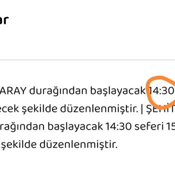 İstanbul Senin Sefer İptali Duyuru