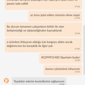 Siparişimle İlgili Dalga Geçer Gibi Trendyol Tarafından Uğraştırıldım