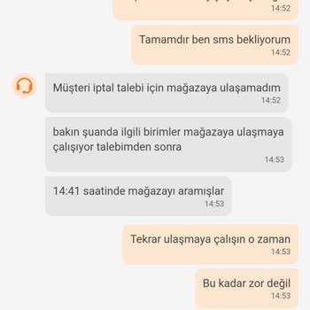 Trendyol Hızlı Market Sipariş İptali Hk.