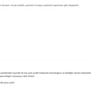 Gym Factory Fitness Spor Salonu Üyeliğimden Ödeme Yapmama Rağmen Yararlanamıyorum