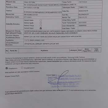 Samsung Telefon Garanti Kapsamında Onarım Gerçekleşmedi