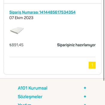 A101 Online Sipariş Gelmiyor