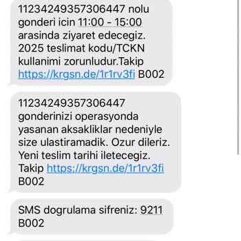 Kargom Sende Firması Ürünleri Teslim Etmiyor.