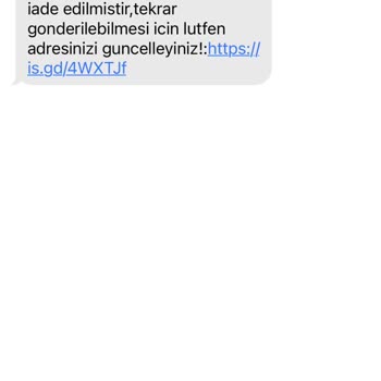 Koliniz Adres Nedeniyle İade Edilmiştir
