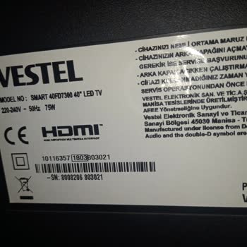 Vestel TV Yazılım Dest6eği Vermiyor!...