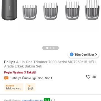 Philips MG7950 Tıraş Makinesi Ücreti!