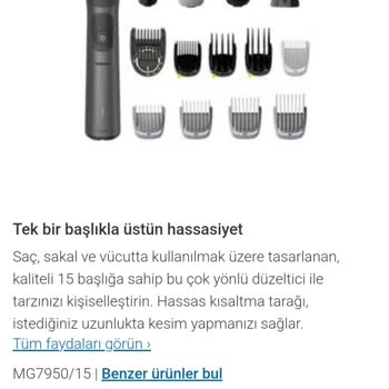 Philips MG7950 Tıraş Makinesi Ücreti!