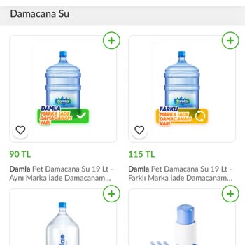 Damla Su Cam Damacana İade