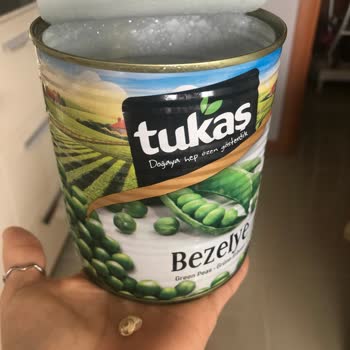 Tukaş Marka Konserve Bezelye İçinden Salyangoz Çıktı