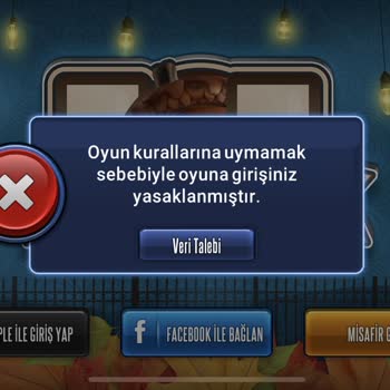 101 Okey Plus Oyuna Giriş Yasaklaması