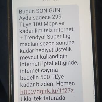 Digiturk İnternet Aboneliğimi Yapmıyorlar Ama Parasını Alıyorlar