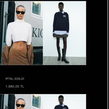 Zara Online Kendi Kendine Siparişi İptal Ediyor