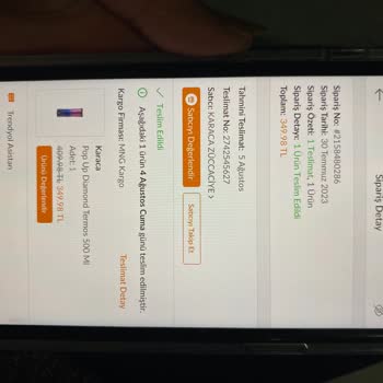 Karaca Züccaciye Karaca Termos Sıcak Tutmuyor Ve Muhatap Yok