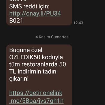 Getir İndirim Mesajı İşlevsizliği Ve Umursamaz Müşteri Temsilcisi