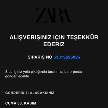 Zara Online Olarak Aldığım Ürünün Verilmemesi