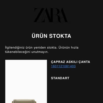 Zara Online Olarak Aldığım Ürünün Verilmemesi