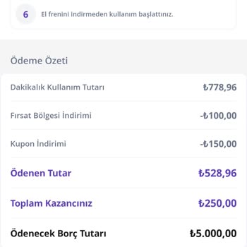 GetirAraç Haksız El Freni Cezası