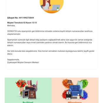 ÇiçekSepeti Ürün Teslim Edilmemesi