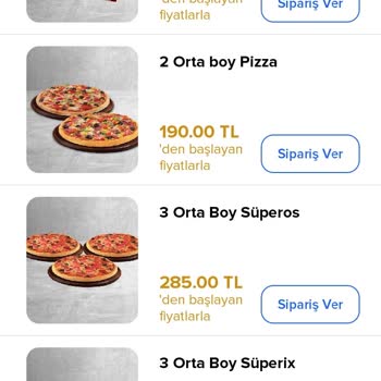 Domino's Pizza Bir Anda Fiyat Artışı Gözükmesi Ama Sayfa Girişi 75TL Gözüküyor