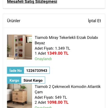 Tiamob A101 Den Ürünüm Gelmedi