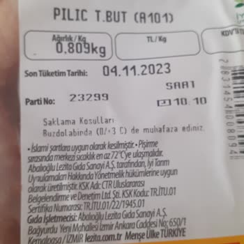 A101 Bozuk Tavuk İadesi