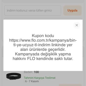 FLO Ayakkabı 1 Kuruş İçin İndirimden Yararlanamıyoruz