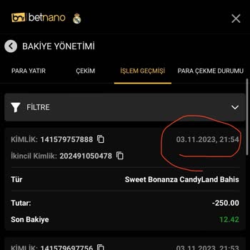 Betnano Kazanılan Bahsin Verilmemesi
