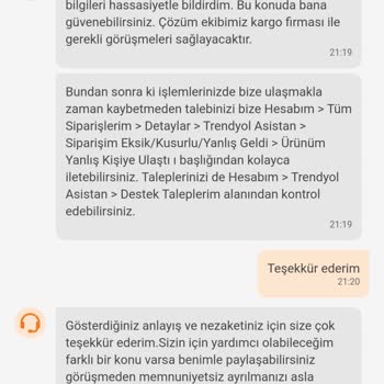 Trendyol Yanlış Kişiye Teslimat