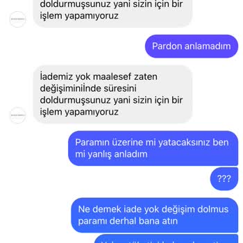 Şehri Moda Butik Paramı Vermiyor Üründe Yollamıyor!