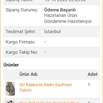 Nare Giyim Sipariş Ettiğim Ürünler Ne Kargo Verildi Ne İade Edildi