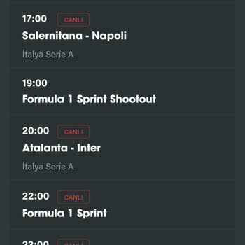 S Sport Formula 1 Yayın Saatinde Futbol Yayını Verilmesi