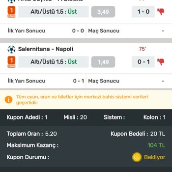 İddaa Tutan Kuponu Yattı Gösteriyor