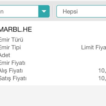 Garanti BBVA Hisse Senedi Alış Emri İptal Olması